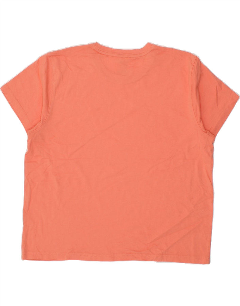 L.L.BEAN Womens T-Shirt Top UK 14 Medium Pink Cotton Vintage L.L.Bean and Second-Hand L.L.Bean from Messina Hembry 