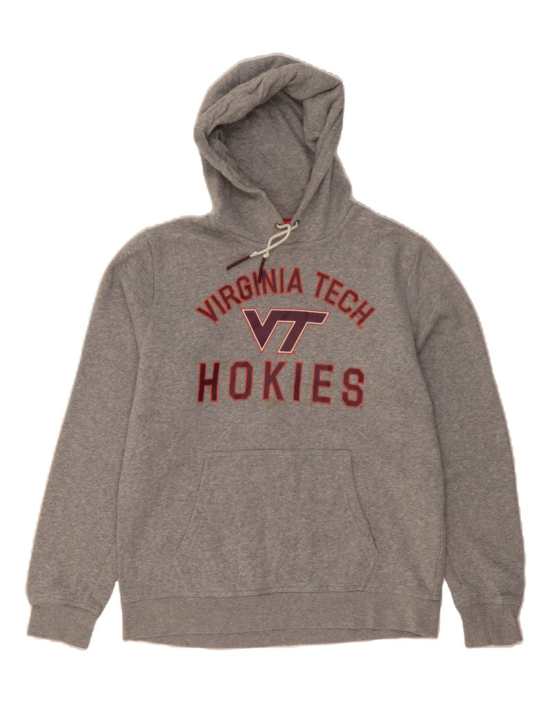 NIKE Mens Virginia Tech Hokies Graphic Hoodie Jumper Large Grey Cotton Vintage Nike and Second-Hand Nike from Messina Hembry 
