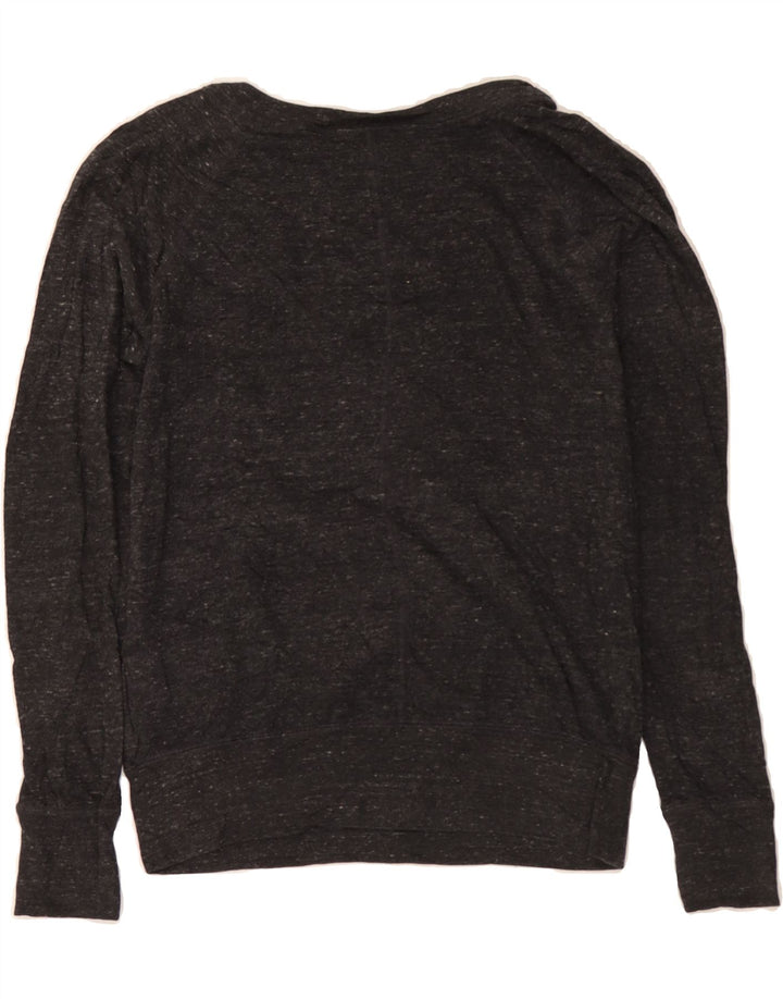 NIKE Womens Sweatshirt Jumper UK 10 Small Grey Flecked Cotton Vintage Nike and Second-Hand Nike from Messina Hembry 