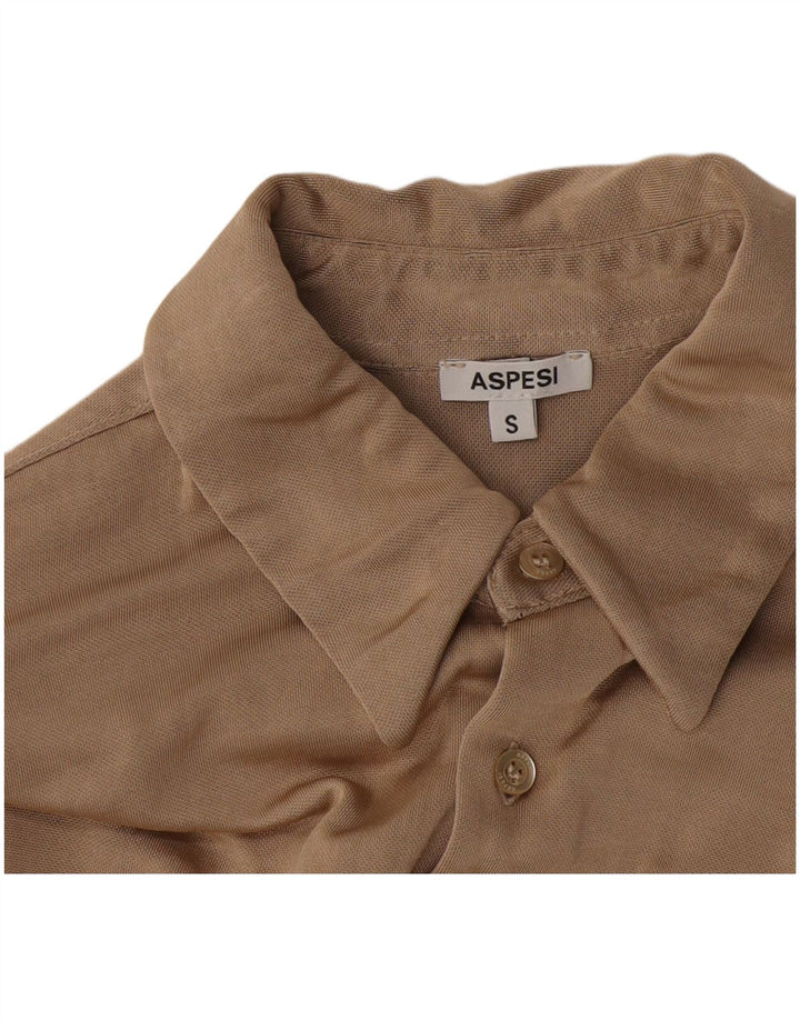 Aspesi Womens Shirt UK 10 Small Beige