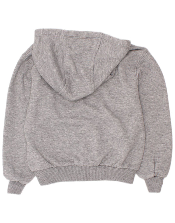 Nike Boys Graphic Hoodie Jumper 3-4 Years XS Grey Flecked Cotton