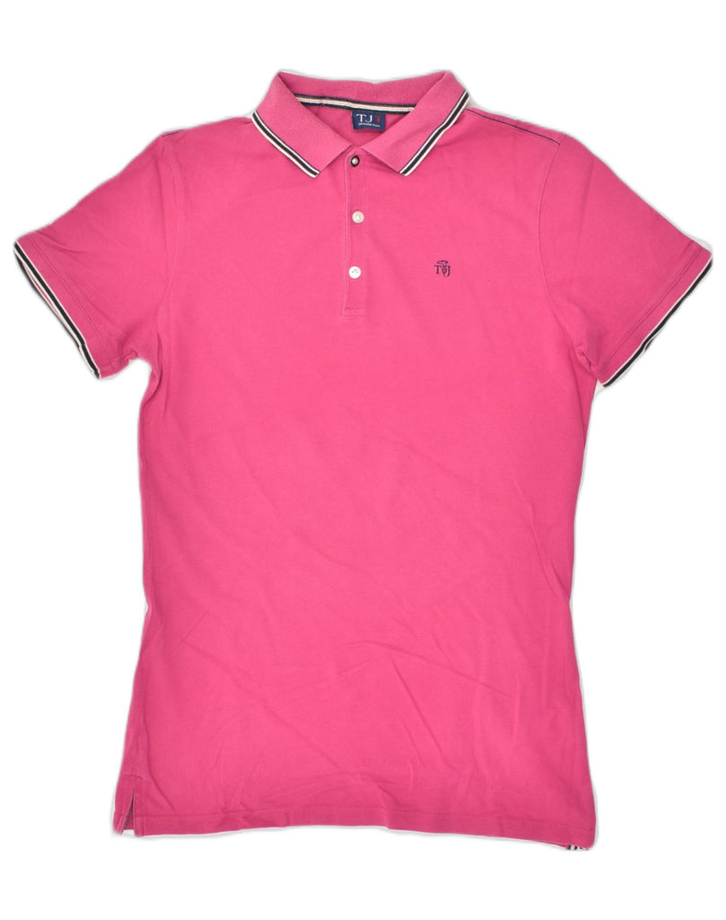 TRUSSARDI JEANS Mens Polo Shirt Small Pink Cotton | Vintage Trussardi Jeans | Thrift | Second-Hand Trussardi Jeans | Used Clothing | Messina Hembry 