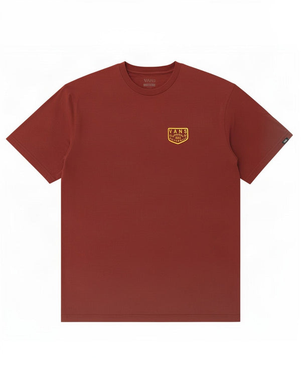 Vans Mens Classic Fit Graphic T-Shirt Top Large Burgundy Cotton