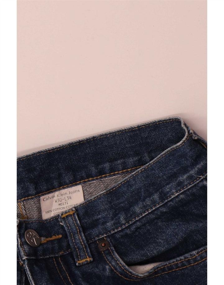Calvin Klein Womens Denim Shorts W30 Medium Blue Cotton
