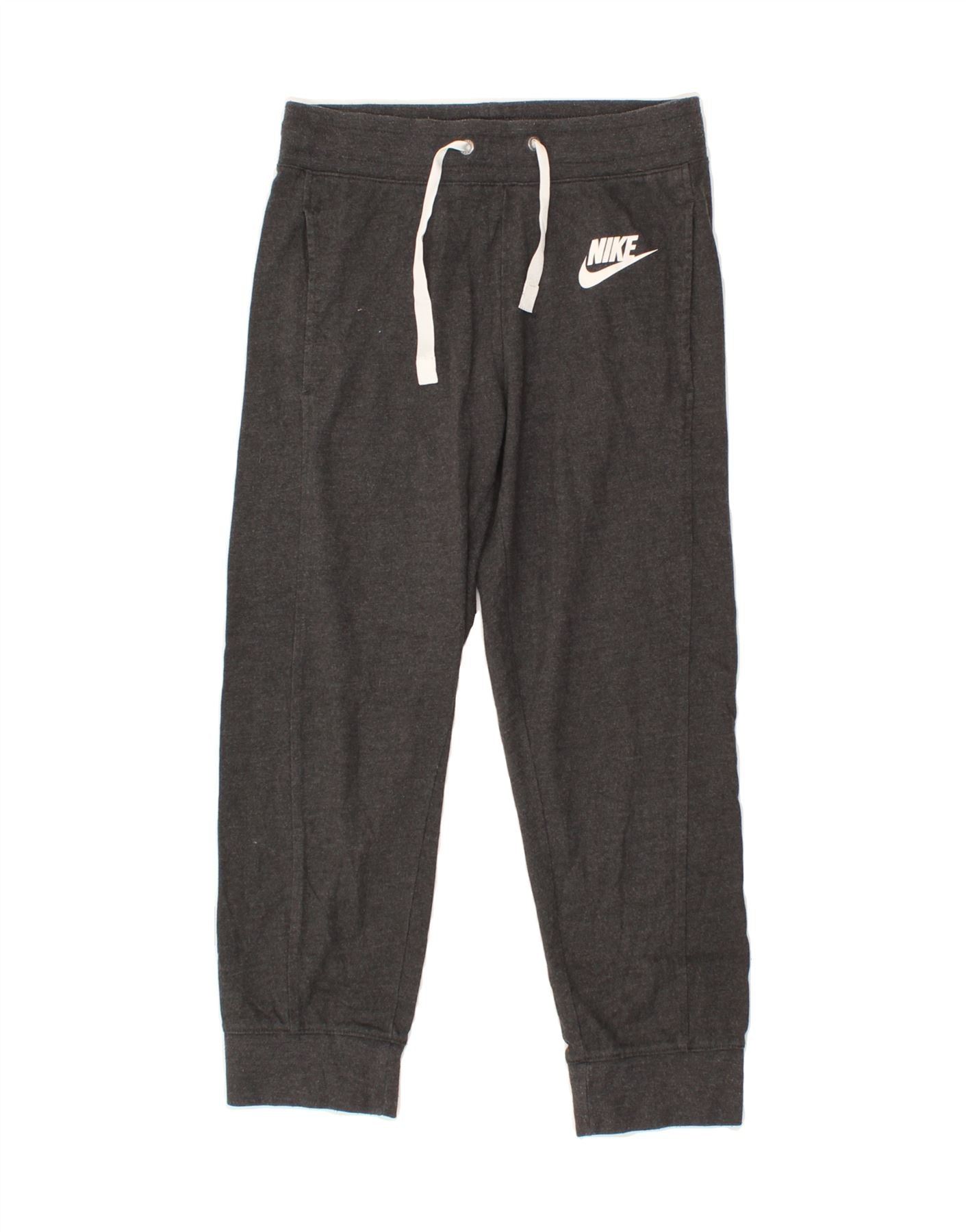 NIKE Womens Tracksuit Trousers Joggers UK 6 XS Grey Polyester