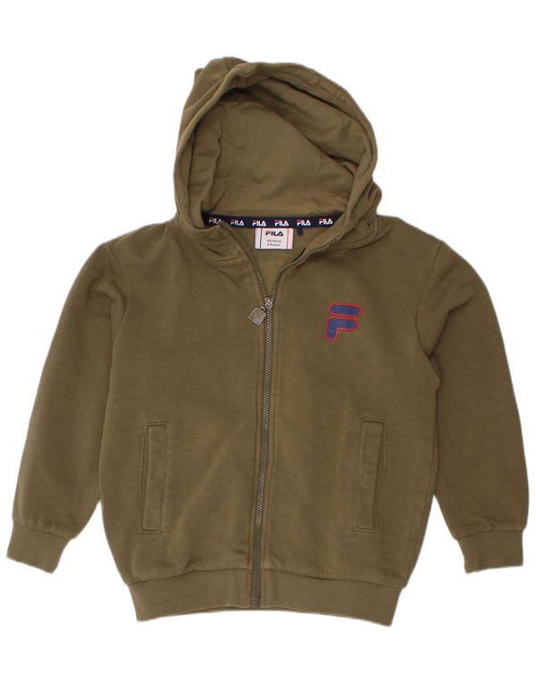 Fila Boys Zip Hoodie Sweater 5-6 Years Khaki