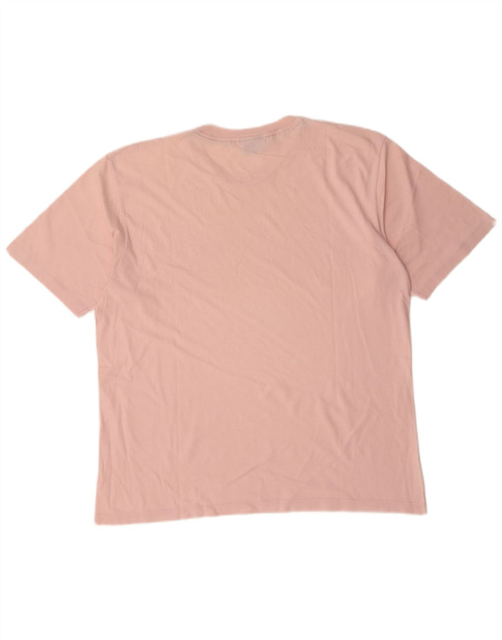 Champion Mens T-Shirt Top XL Pink Cotton