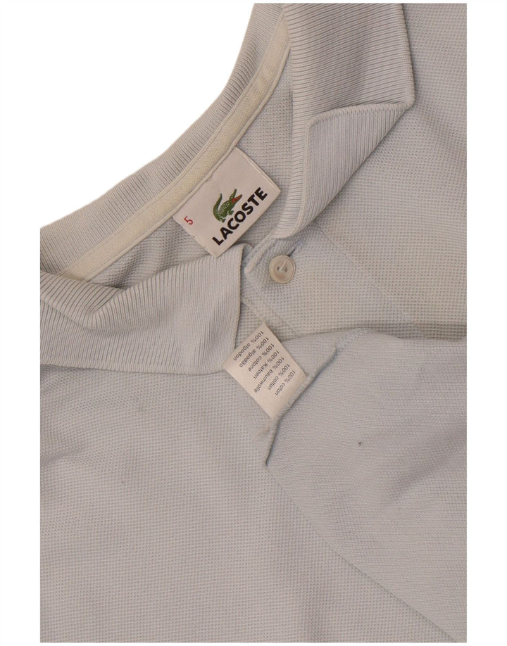 Lacoste Mens Polo Shirt Size 5 Large Blue Cotton
