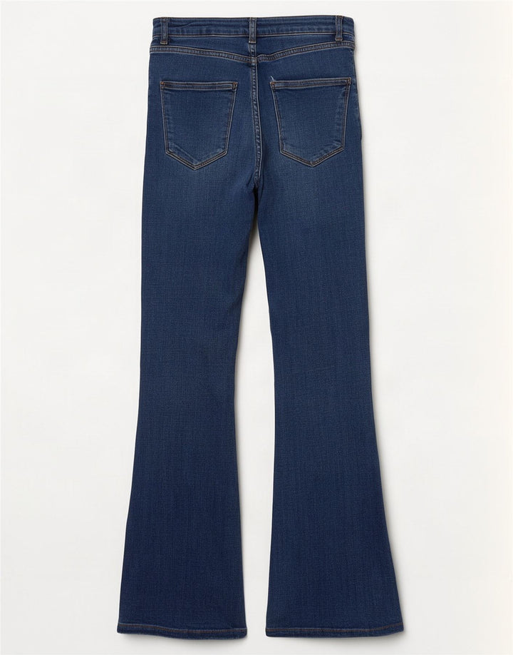 Zara Womens Flared Jeans EU 34 2XS W24 L30 Blue