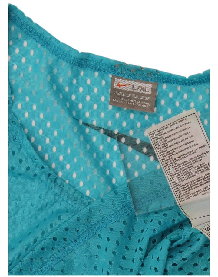 Nike Mens Graphic Vest Top Large Blue Polyester