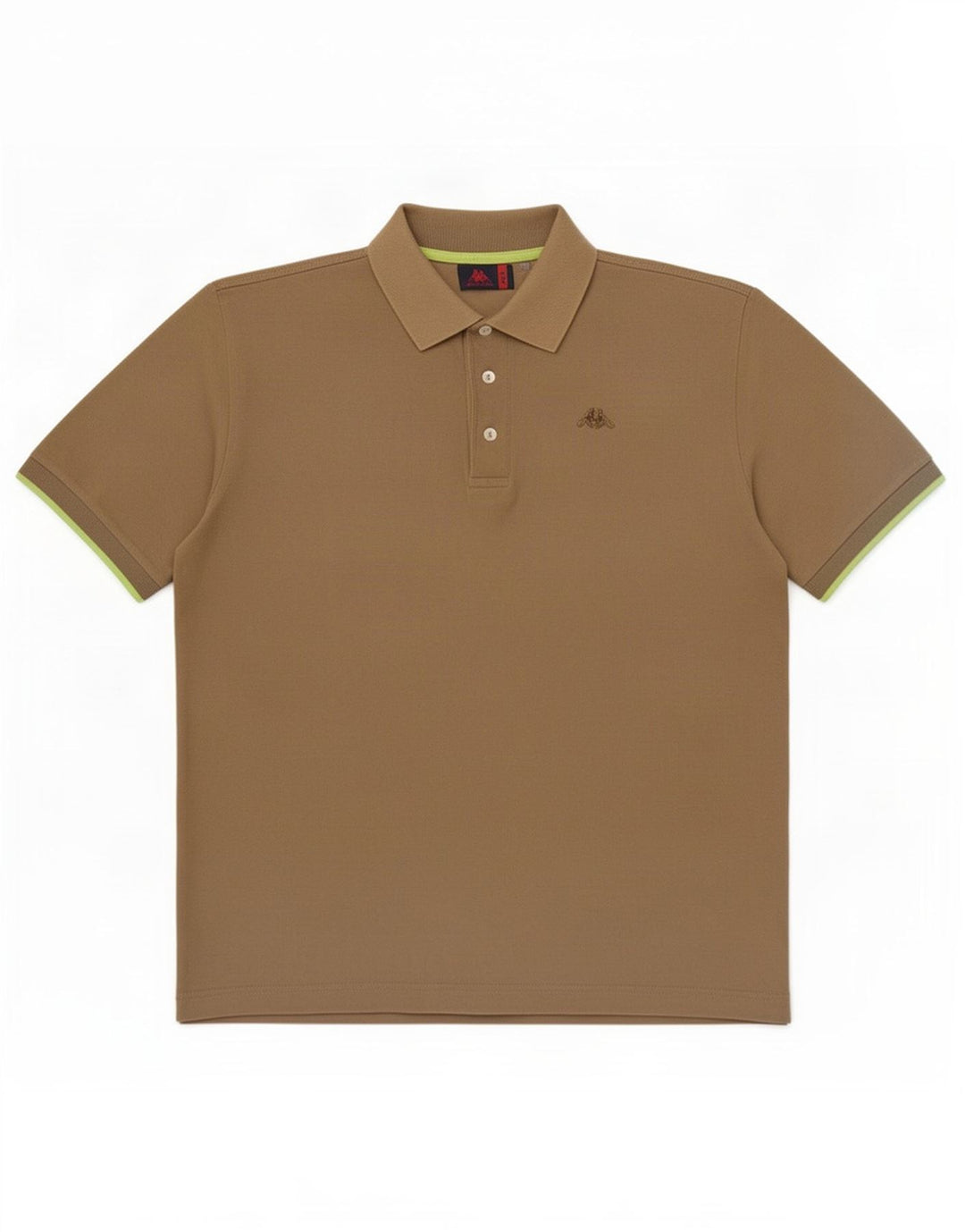 Kappa Mens Polo Shirt Large Khaki Cotton