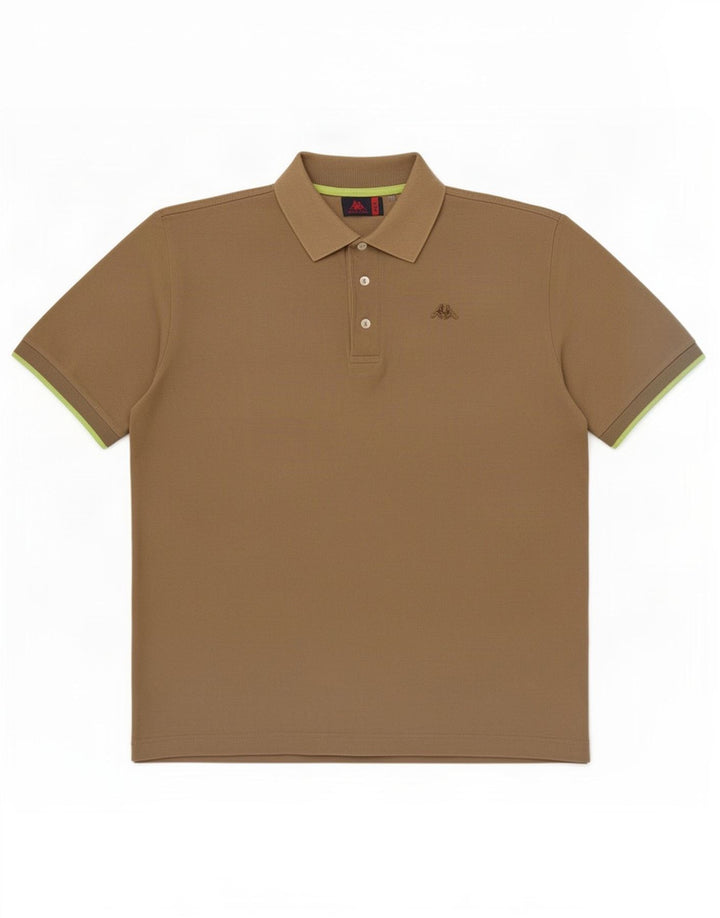 Kappa Mens Polo Shirt Large Khaki Cotton