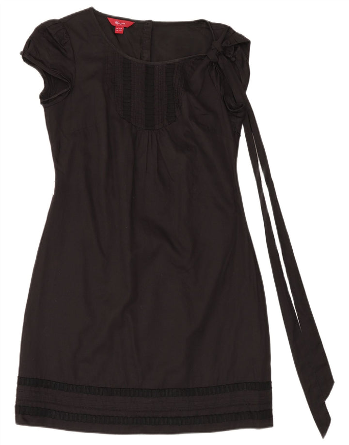 Monsoon Womens Sheath Dress UK 12 Medium  Black Cotton