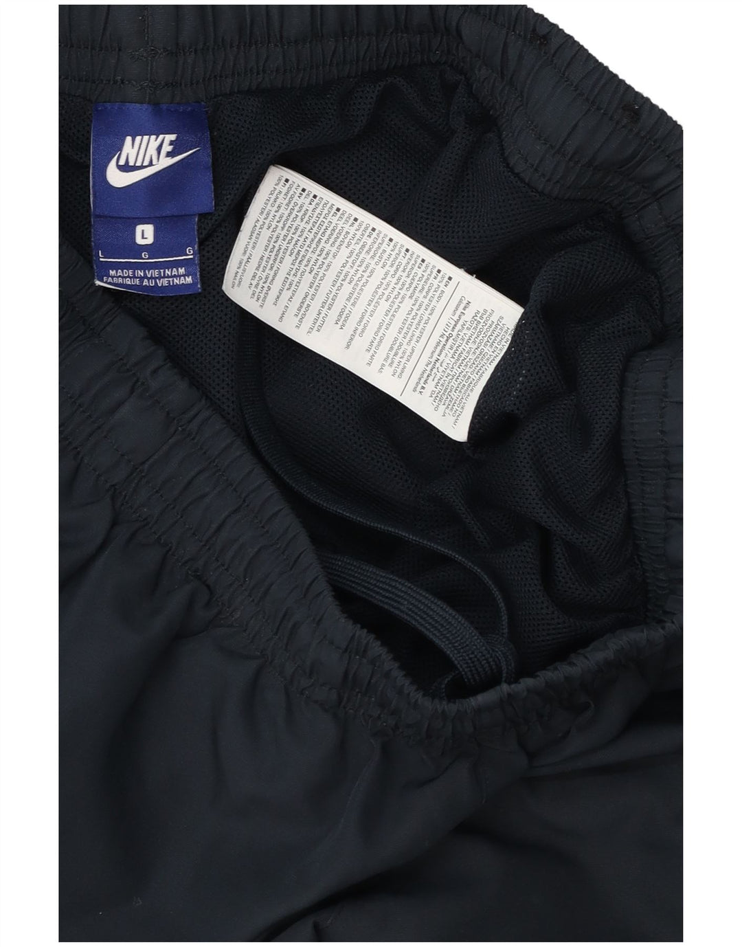 Nike Mens Tracksuit Trousers Joggers Large Navy Blue Polyester