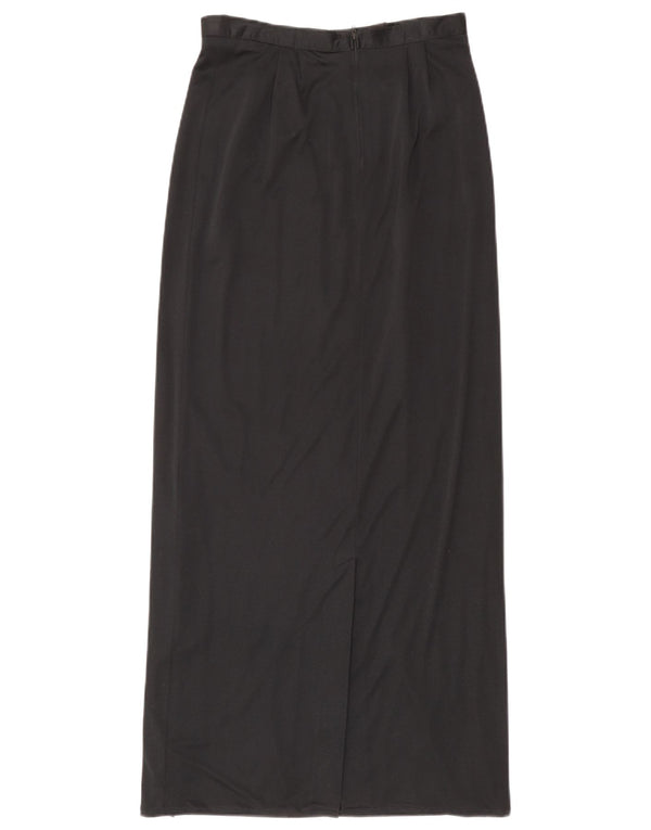 Vintage Womens High Waist Maxi Skirt IT 38 XS W25 Grey Polyester