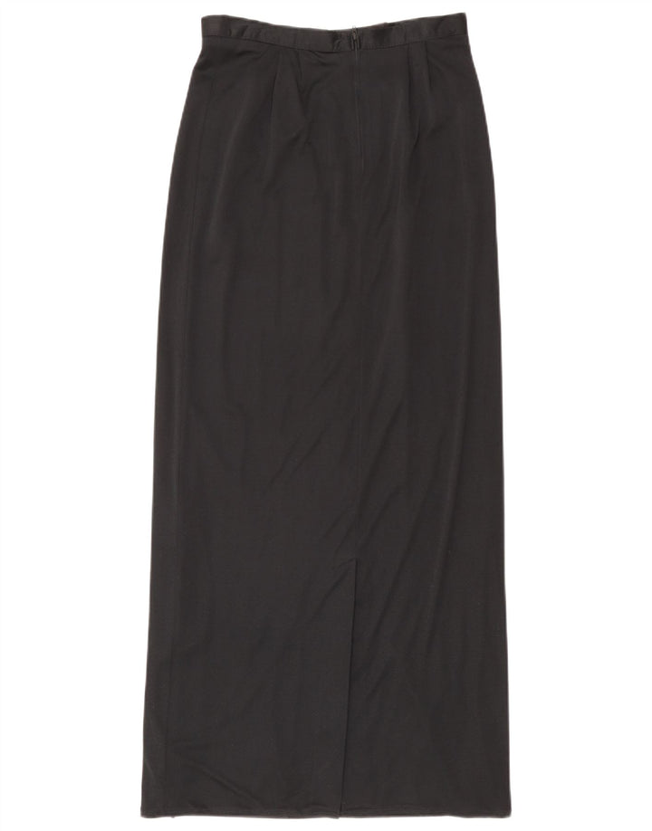 Vintage Womens High Waist Maxi Skirt IT 38 XS W25 Grey Polyester