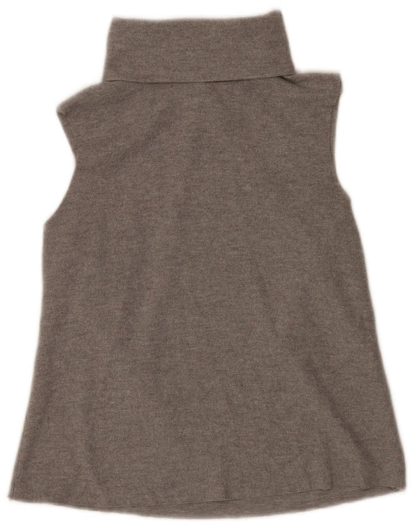 Zara Womens Vest Top UK 10 Small Grey Polyester