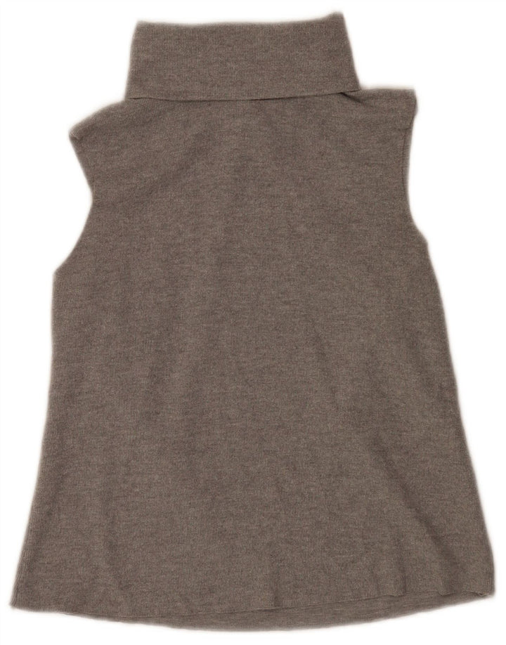 Zara Womens Vest Top UK 10 Small Grey Polyester