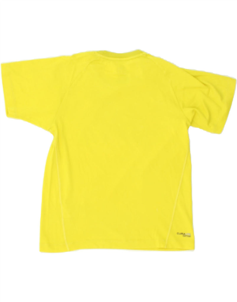 ADIDAS Boys Clima 365 Graphic T-Shirt Top 11-12 Years Yellow Cotton | Vintage Adidas | Thrift | Second-Hand Adidas | Used Clothing | Messina Hembry 