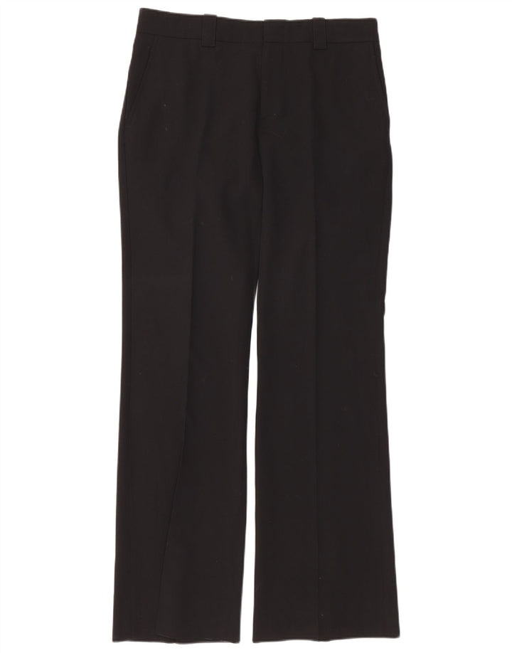 Gucci Womens Straight Suit Trousers IT 42 Medium W30 L31 Black Wool
