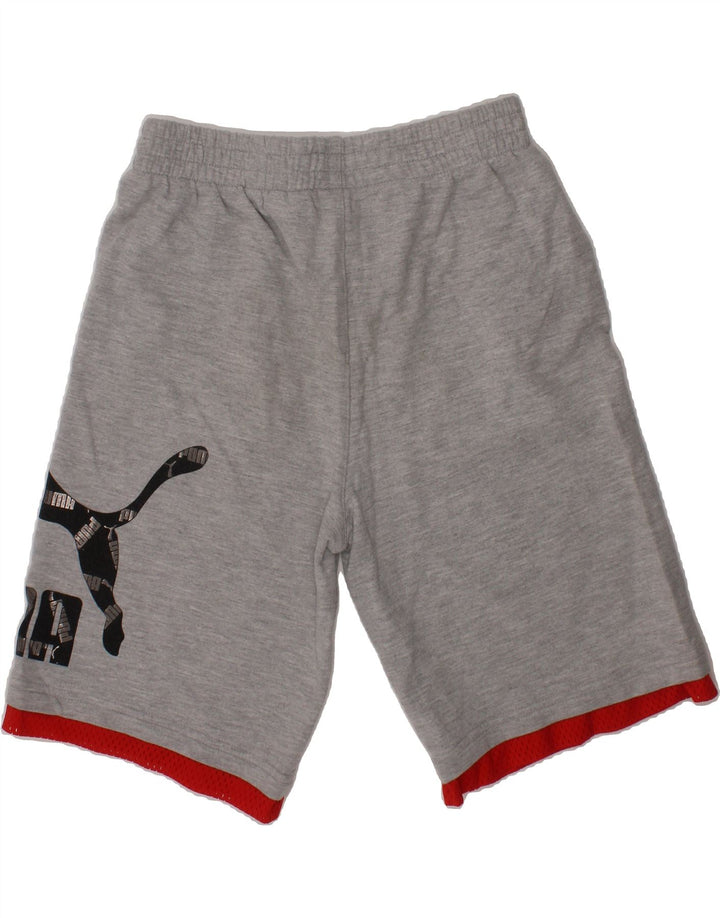 PUMA Boys Graphic Sport Shorts 10-11 Years  Grey Cotton Vintage Puma and Second-Hand Puma from Messina Hembry 