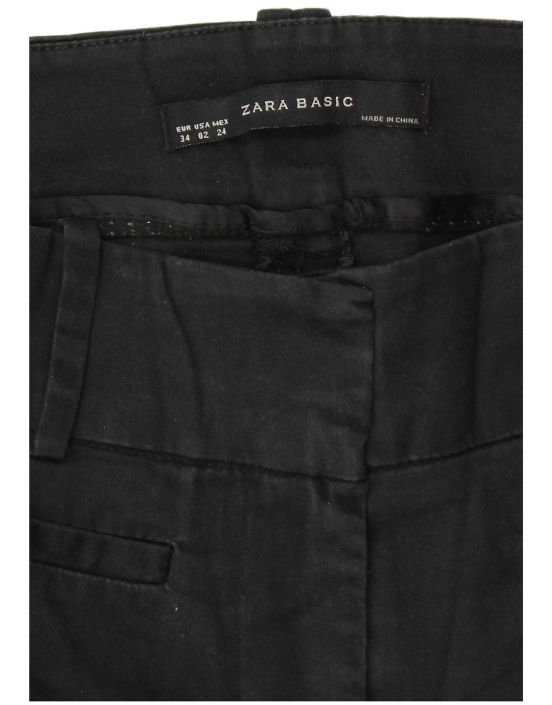 Zara Womens Casual Shorts EU 34 2XS W24 Grey