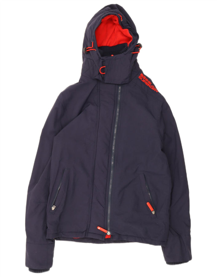 Superdry Mens Graphic Windbreaker Jacket UK 36 Small Navy Blue