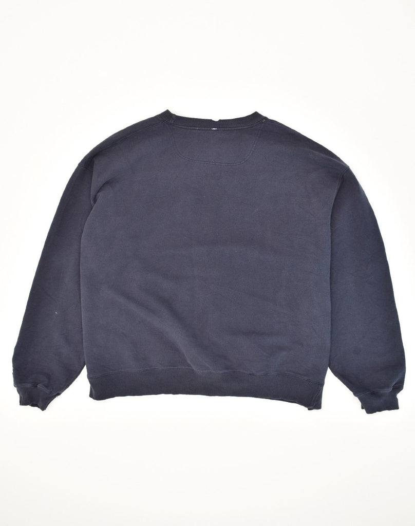 CHAMPION Mens Sweatshirt Jumper 2XL Navy Blue Cotton | Vintage Champion | Thrift | Second-Hand Champion | Used Clothing | Messina Hembry 