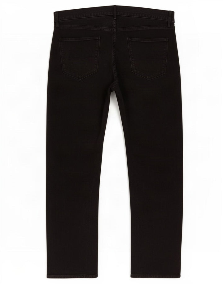Marks & Spencer Mens Straight Jeans W36 L31 Black Cotton