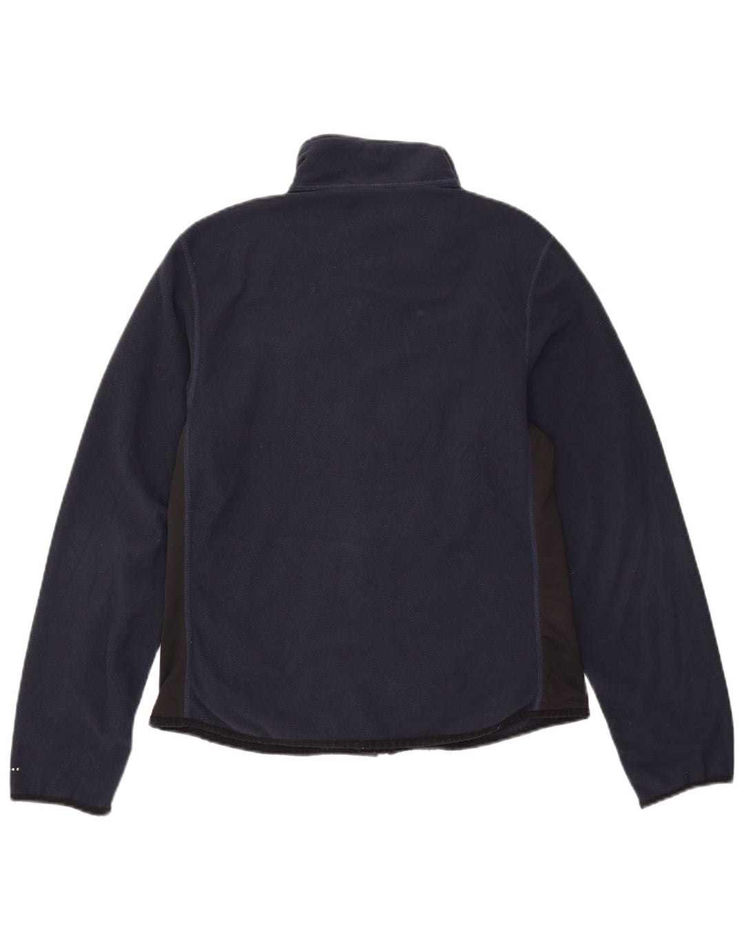 Nike Womens Fleece Jacket US 12/14 Large Navy Blue Colourblock Polyester