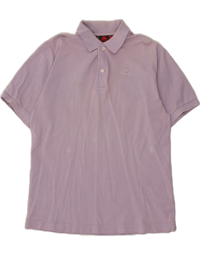 KAPPA Mens Polo Shirt Medium Purple Cotton Vintage Kappa and Second-Hand Kappa from Messina Hembry 