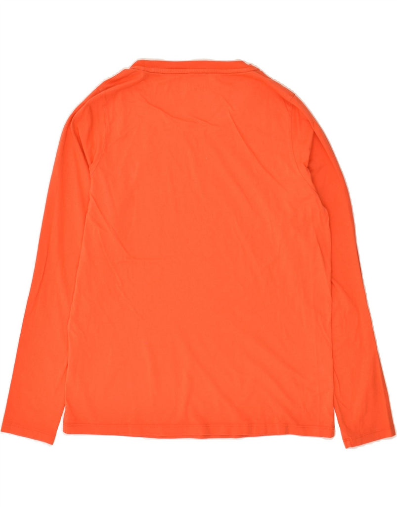 TOMMY HILFIGER Womens Top Long Sleeve UK 14 Large Orange Cotton | Vintage Tommy Hilfiger | Thrift | Second-Hand Tommy Hilfiger | Used Clothing | Messina Hembry 