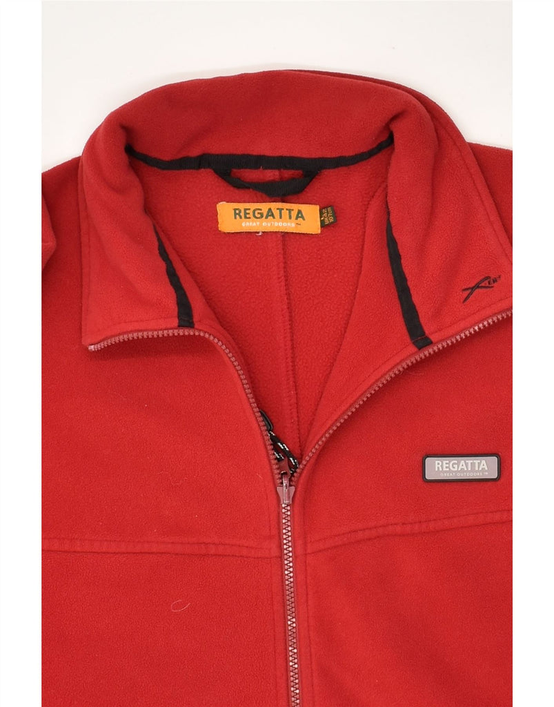 REGATTA Mens Fleece Jacket UK 40 Large Red Polyester | Vintage Regatta | Thrift | Second-Hand Regatta | Used Clothing | Messina Hembry 