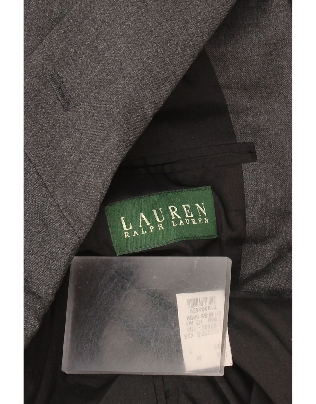 Ralph Lauren Mens 2 Button Blazer Jacket UK 42 XL Grey Wool