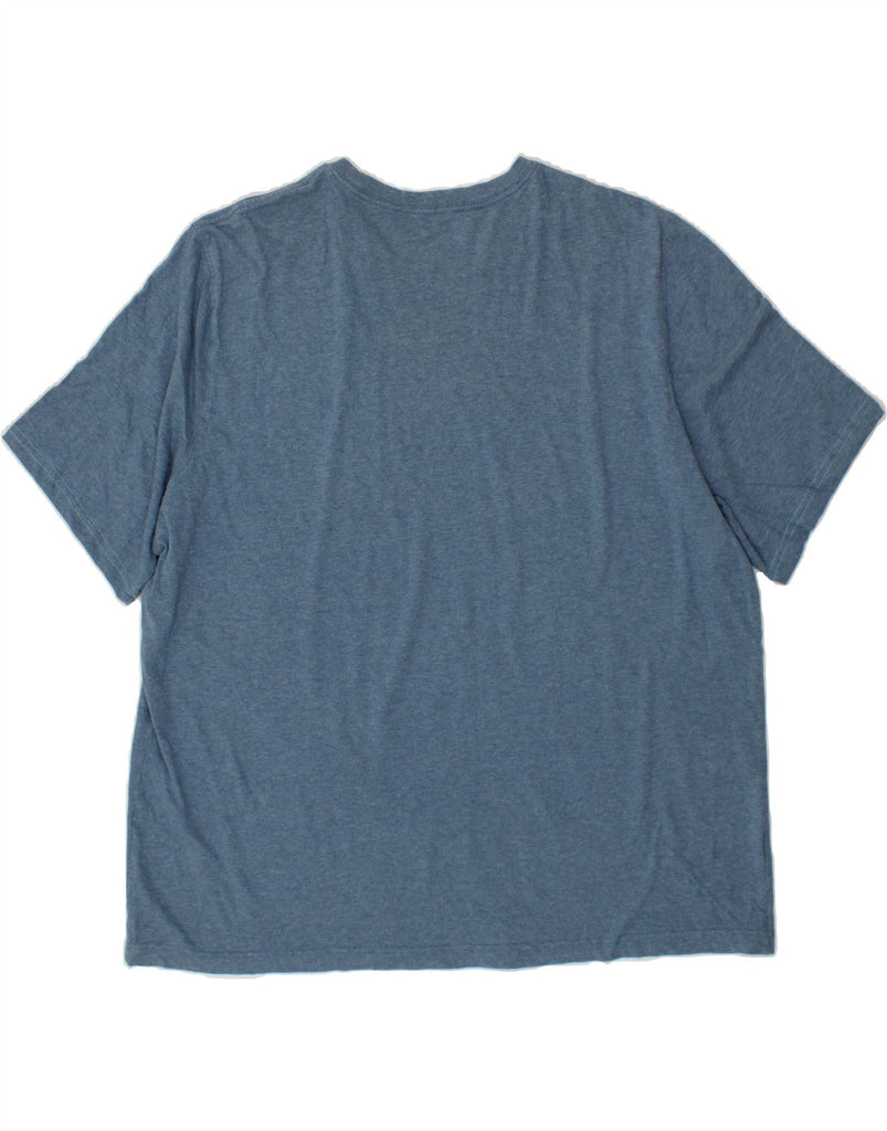 EDDIE BAUER Mens T-Shirt Top 2XL Blue Vintage Eddie Bauer and Second-Hand Eddie Bauer from Messina Hembry 