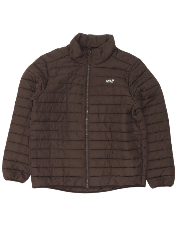 Maui Maui Mens Padded Jacket UK 42 XL Brown Polyester