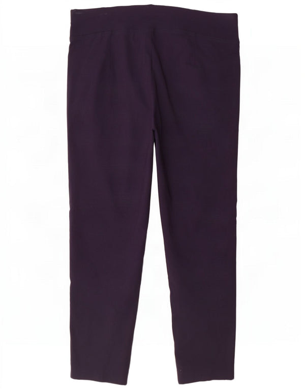 Marks & Spencer Womens Autograph Trousers UK 20 2XL W40 L29 Navy Blue