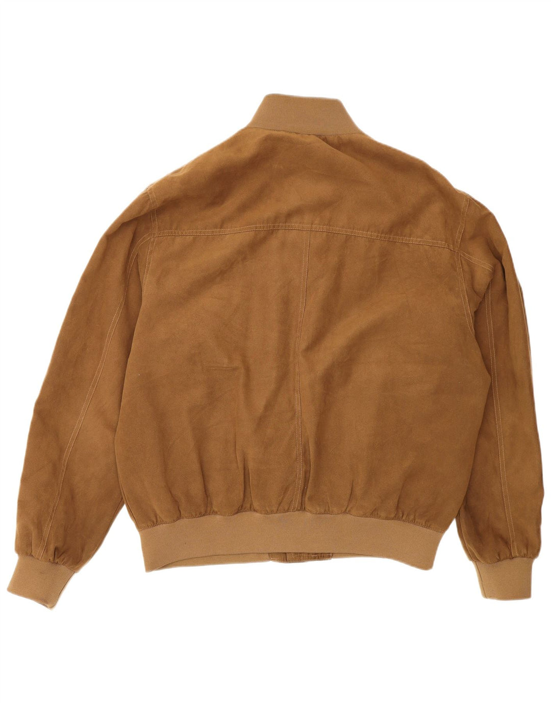 Brugi Mens Bomber Jacket IT 52 XL Beige Polyester