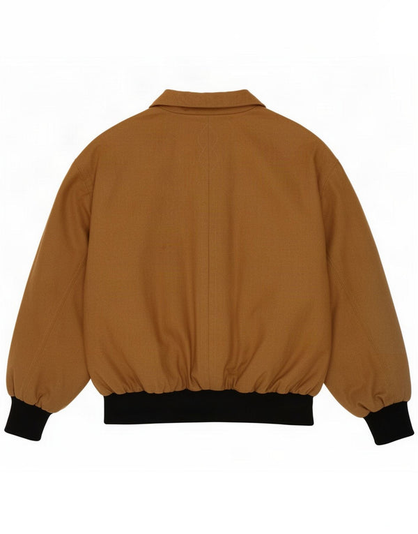 Vintage Womens Bomber Jacket UK 16 Large Beige