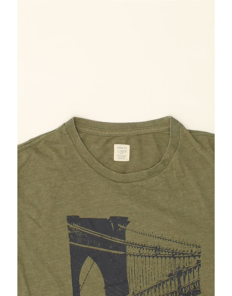 J. CREW Mens Graphic T-Shirt Top Medium Khaki | Vintage J. Crew | Thrift | Second-Hand J. Crew | Used Clothing | Messina Hembry 