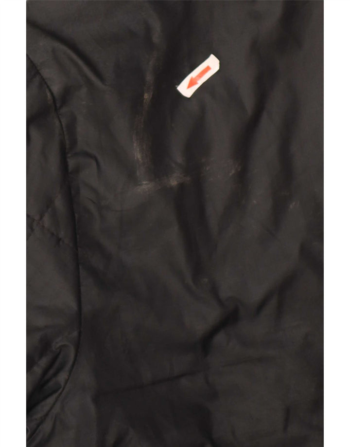 Nike Mens Hooded Padded Jacket UK 40 Large Black Polyester