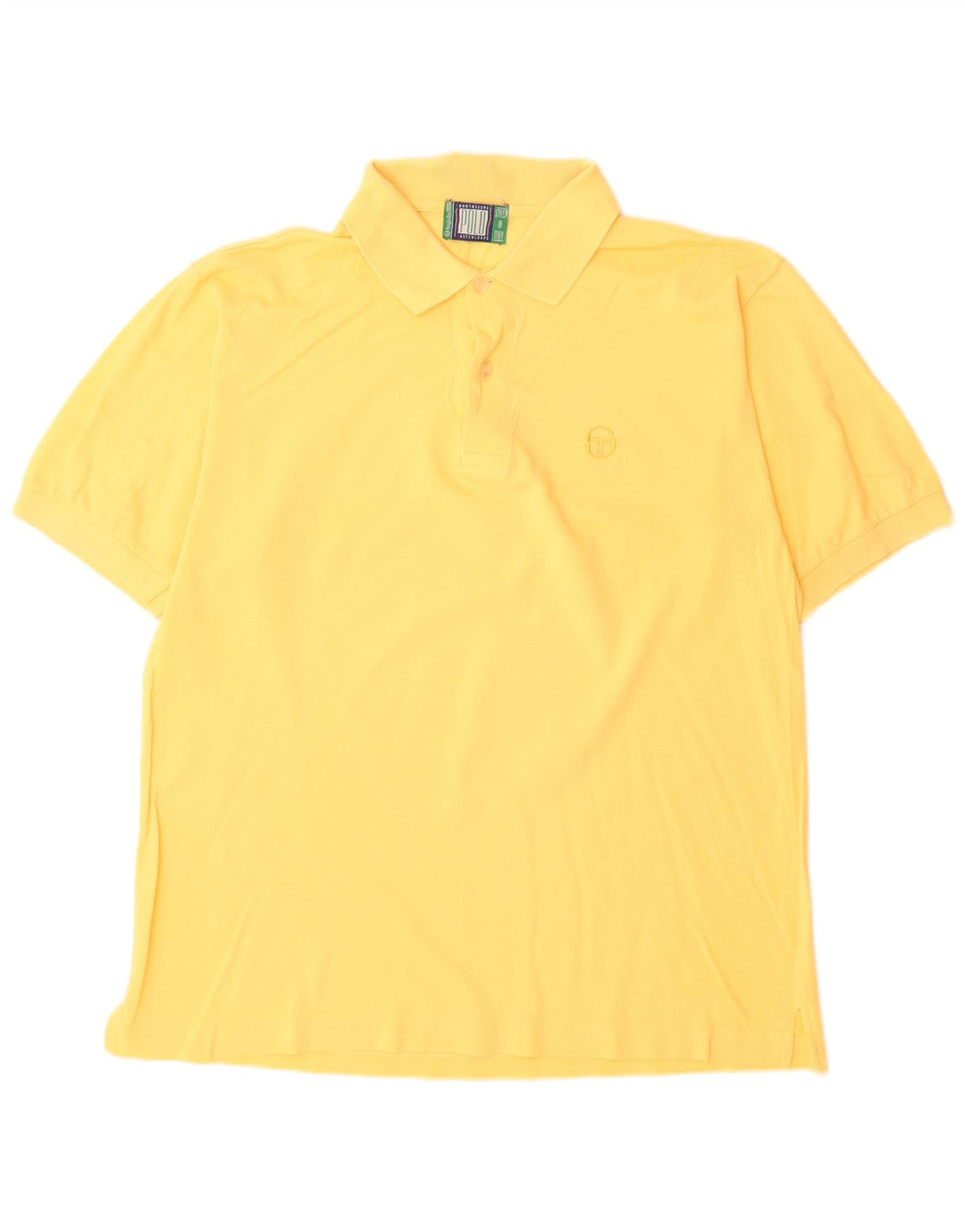 Sergio Tacchini Mens Polo Shirt Large Yellow