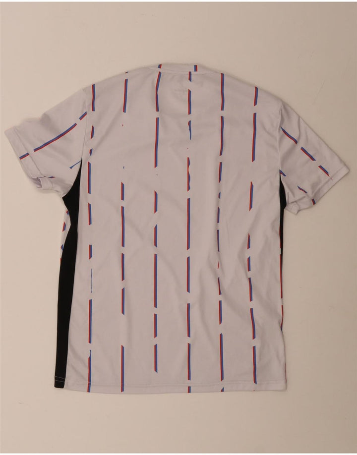 AUSTRALIAN L'ALPINA Mens Graphic T-Shirt Top Medium White Striped