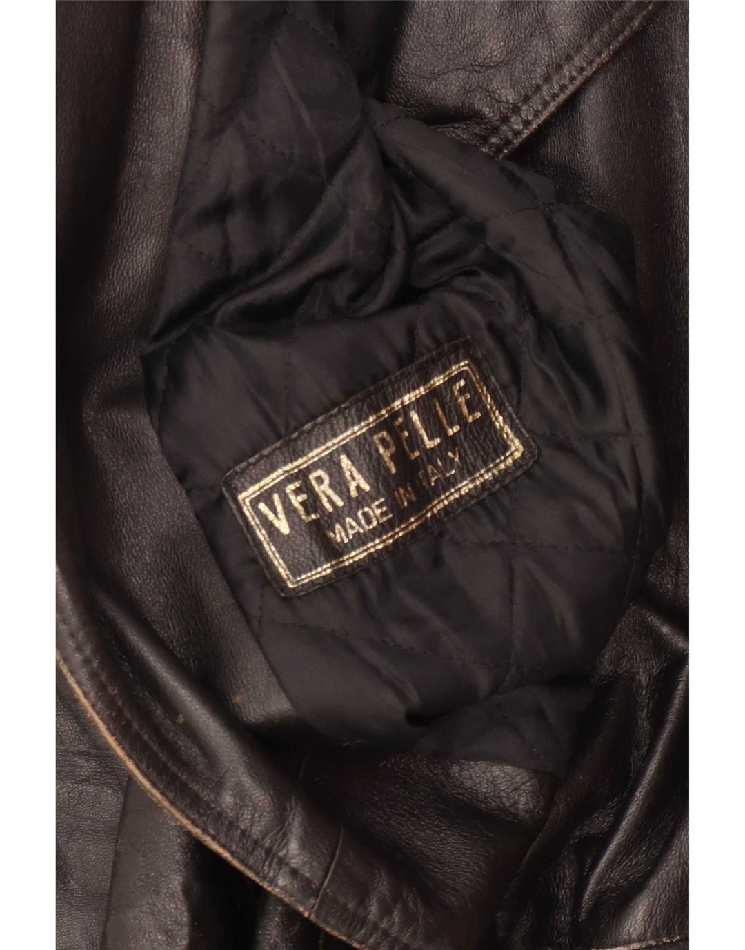 Vintage Womens 3/4 Sleeve Leather Jacket IT 42 Medium Brown