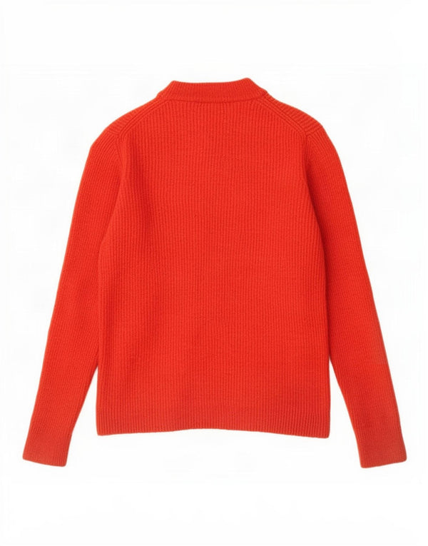Crew Clothing Womens Turtle Neck Jumper Sweater UK 18 XL Red Lambswool