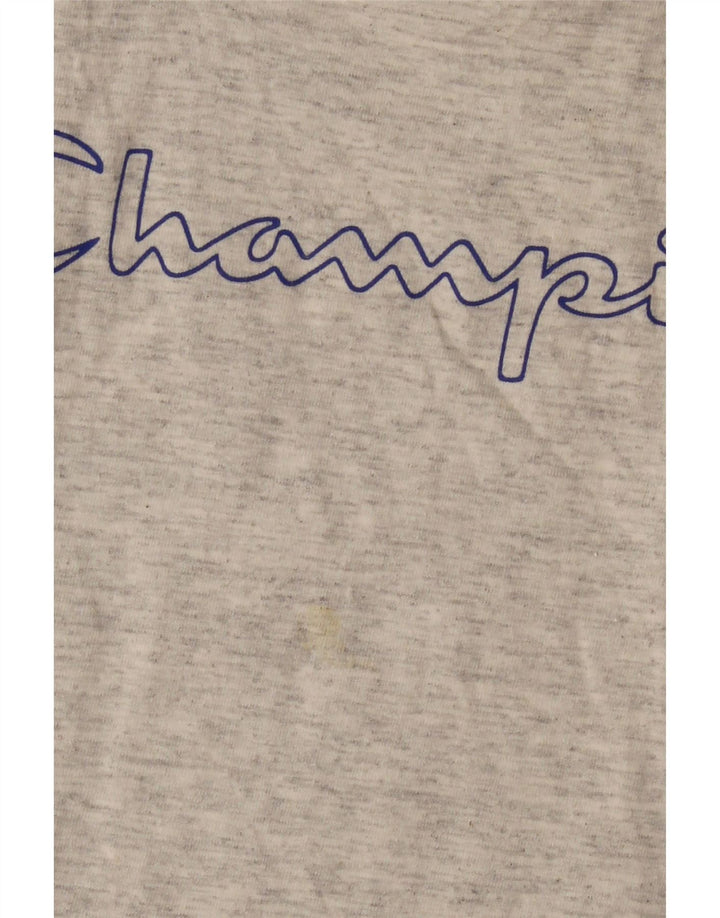 Champion Womens Graphic Vest Top UK 12 Medium Grey