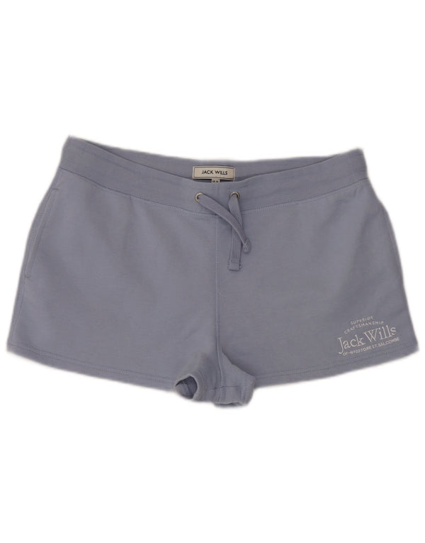 Jack Wills Womens Sport Shorts UK 16 Large  Purple Cotton