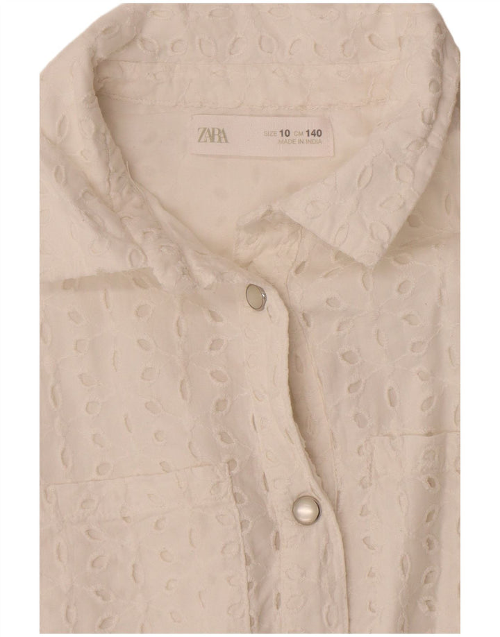 Zara Girls Playsuit 9-10 Years White