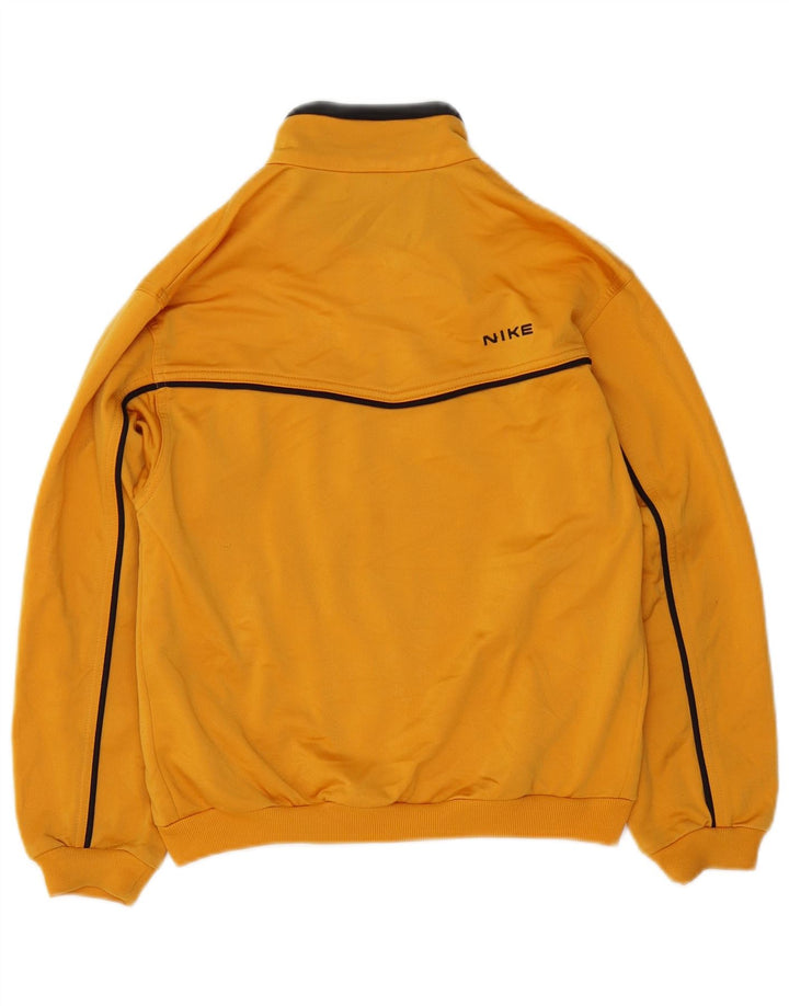 Nike Boys Tracksuit Top Jacket 10-11 Years Medium  Yellow Polyester
