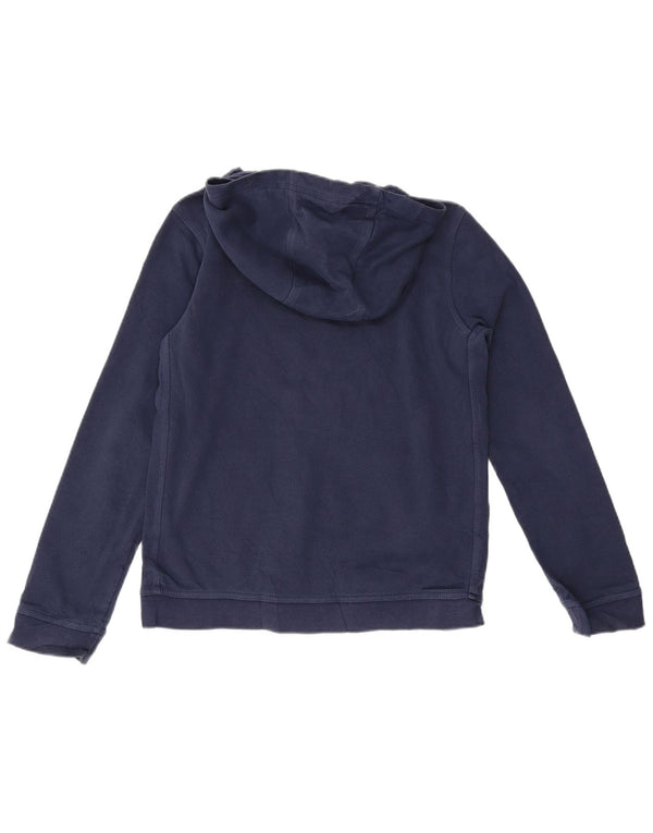 Nike Boys Hoodie Jumper 12-13 Years Large Navy Blue Cotton